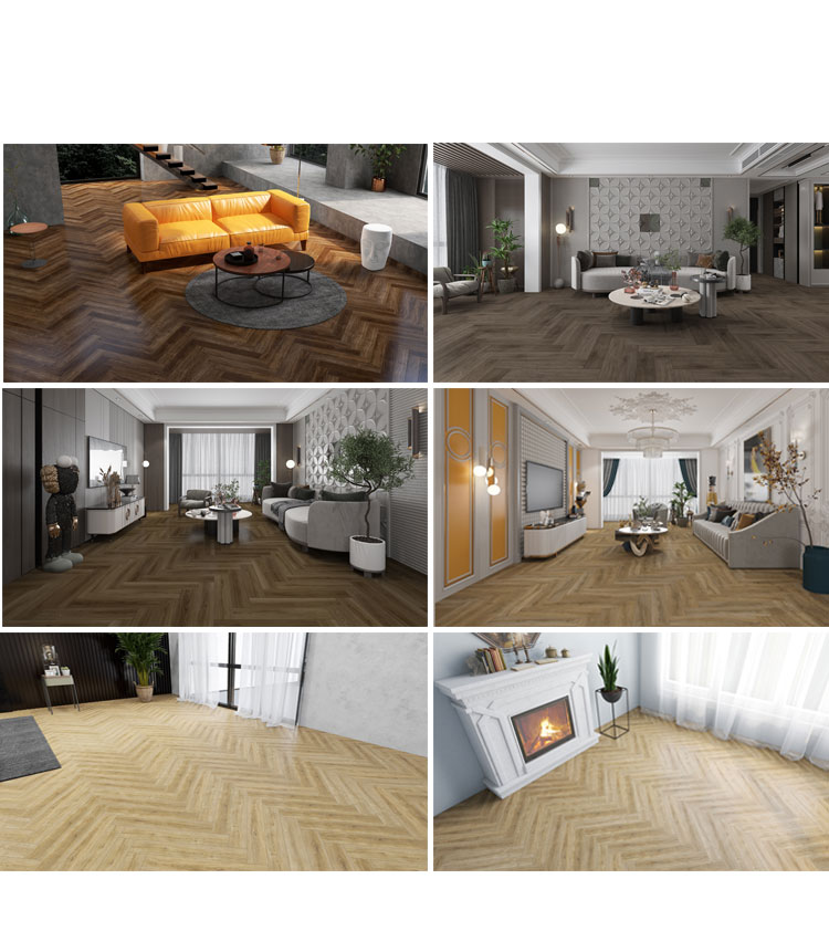 Ptw Rzp Room Herringbone Lvt Flooring Vinyl Plank Dry Back Lvt