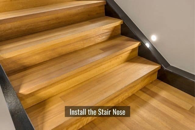 How To Install Spc Flooring On Stairs, How To Install Laminate Flooring On Stairs With Overhang